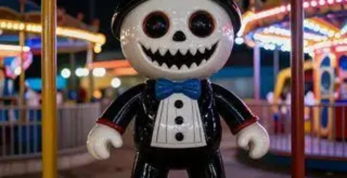 brinquedo de parque de diversões vira