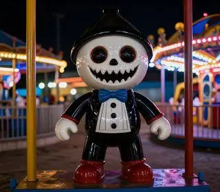 brinquedo de parque de diversões vira