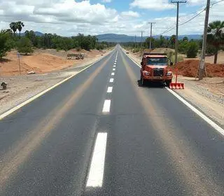 estrada que liga o Papagaio 2 à BA 504