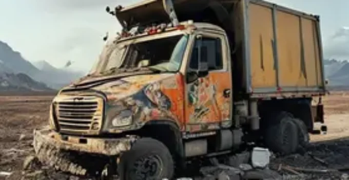 caminhoneiro de malhador capota caminhão