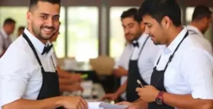 curso de formação para garçons