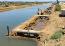 obras de drenagem lagoa Chico Maia