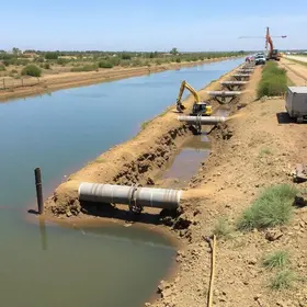 obras de drenagem lagoa Chico Maia