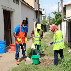 mutirão de limpeza no Subaé